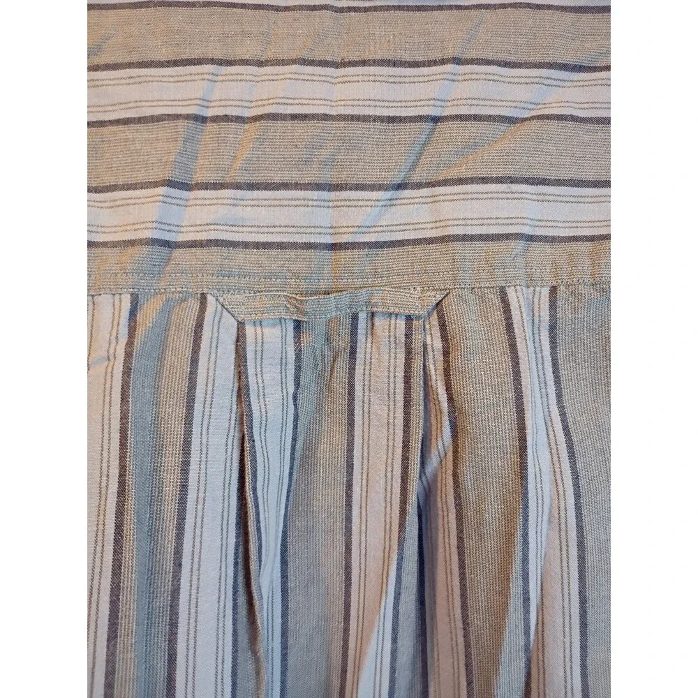 Men Levis Shirt Size XL Silver Label Button Down Blue Gray Striped